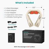 Shiatsu Massagekussen Nek & Schouder - Beige - 34% Korting