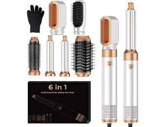 6-in-1 Air Styler Multistyler met Föhnborstel & Krultang - 29% Korting