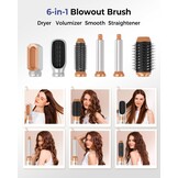 6-in-1 Air Styler Multistyler met Föhnborstel & Krultang - 29% Korting