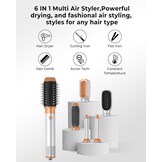 6-in-1 Air Styler Multistyler met Föhnborstel & Krultang - 29% Korting