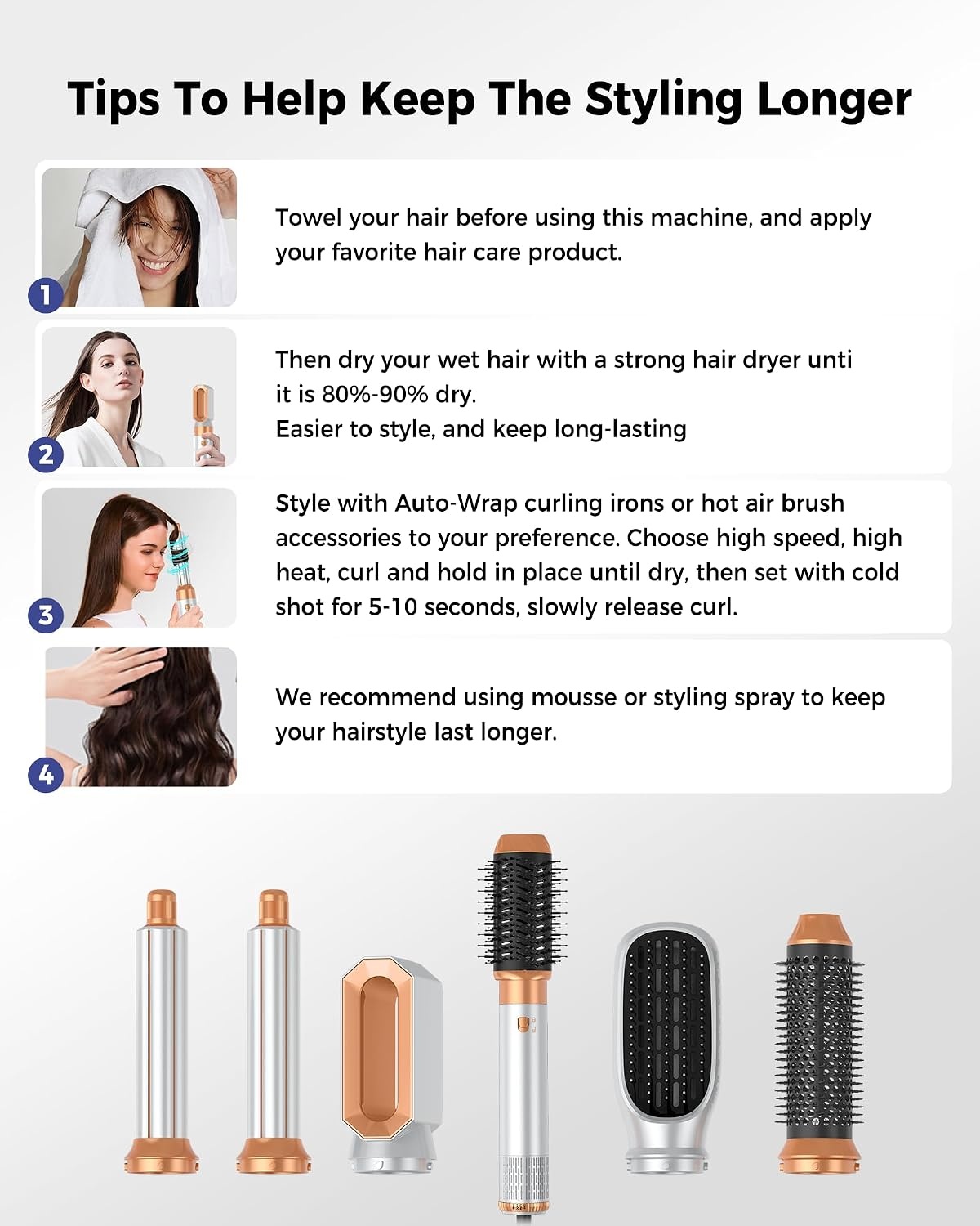 6-in-1 Air Styler Multistyler met Föhnborstel & Krultang - 29% Korting