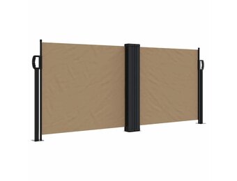 vidaXL Uittrekbaar Windscherm 100x600 cm Taupe - 54% Korting