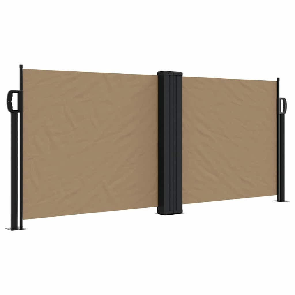 vidaXL Uittrekbaar Windscherm 100x600 cm Taupe - 54% Korting