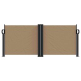 vidaXL Uittrekbaar Windscherm 100x600 cm Taupe - 54% Korting