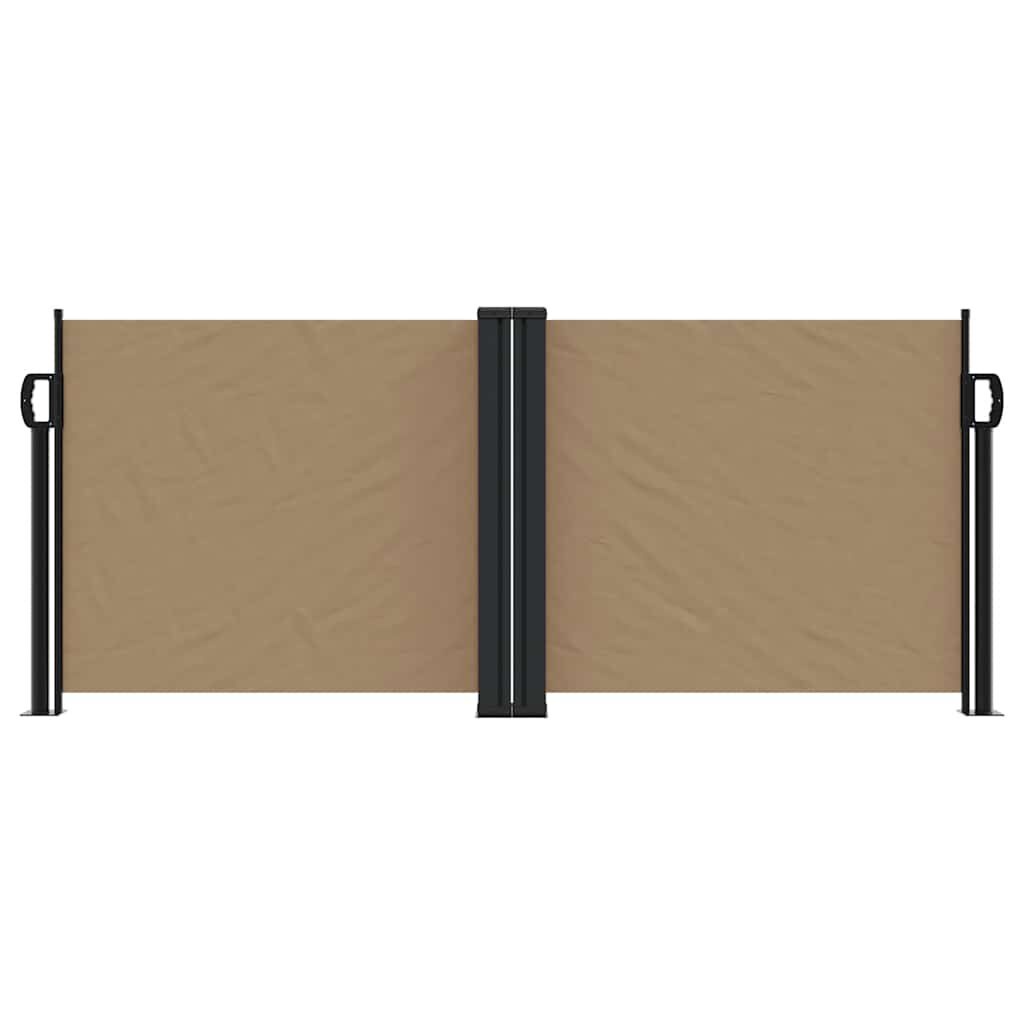 vidaXL Uittrekbaar Windscherm 100x600 cm Taupe - 54% Korting