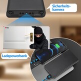 HD 1080p Bewakingscamera met Nachtzicht & 55u Batterij - 34% Korting
