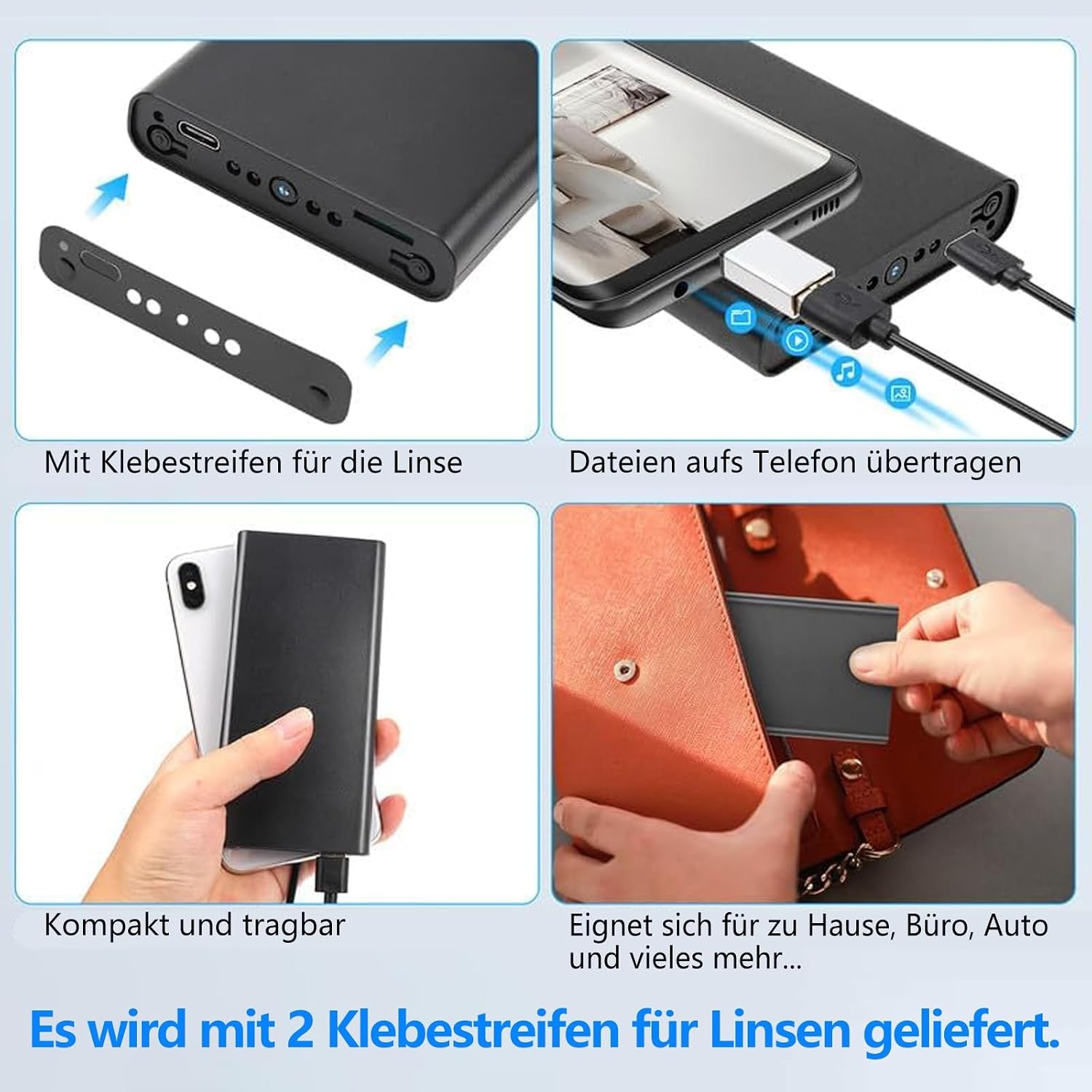 HD 1080p Bewakingscamera met Nachtzicht & 55u Batterij - 34% Korting