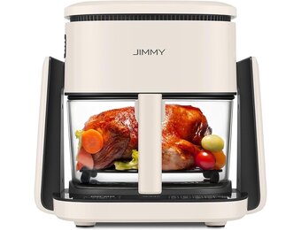 4L Airfryer Beige - 2-in-1 met Grillplaat | 1100W | HD-Touchscreen - 34% Korting