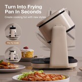 4L Airfryer Beige - 2-in-1 met Grillplaat | 1100W | HD-Touchscreen - 34% Korting