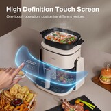 4L Airfryer Beige - 2-in-1 met Grillplaat | 1100W | HD-Touchscreen - 34% Korting