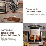4L Airfryer Beige - 2-in-1 met Grillplaat | 1100W | HD-Touchscreen - 34% Korting
