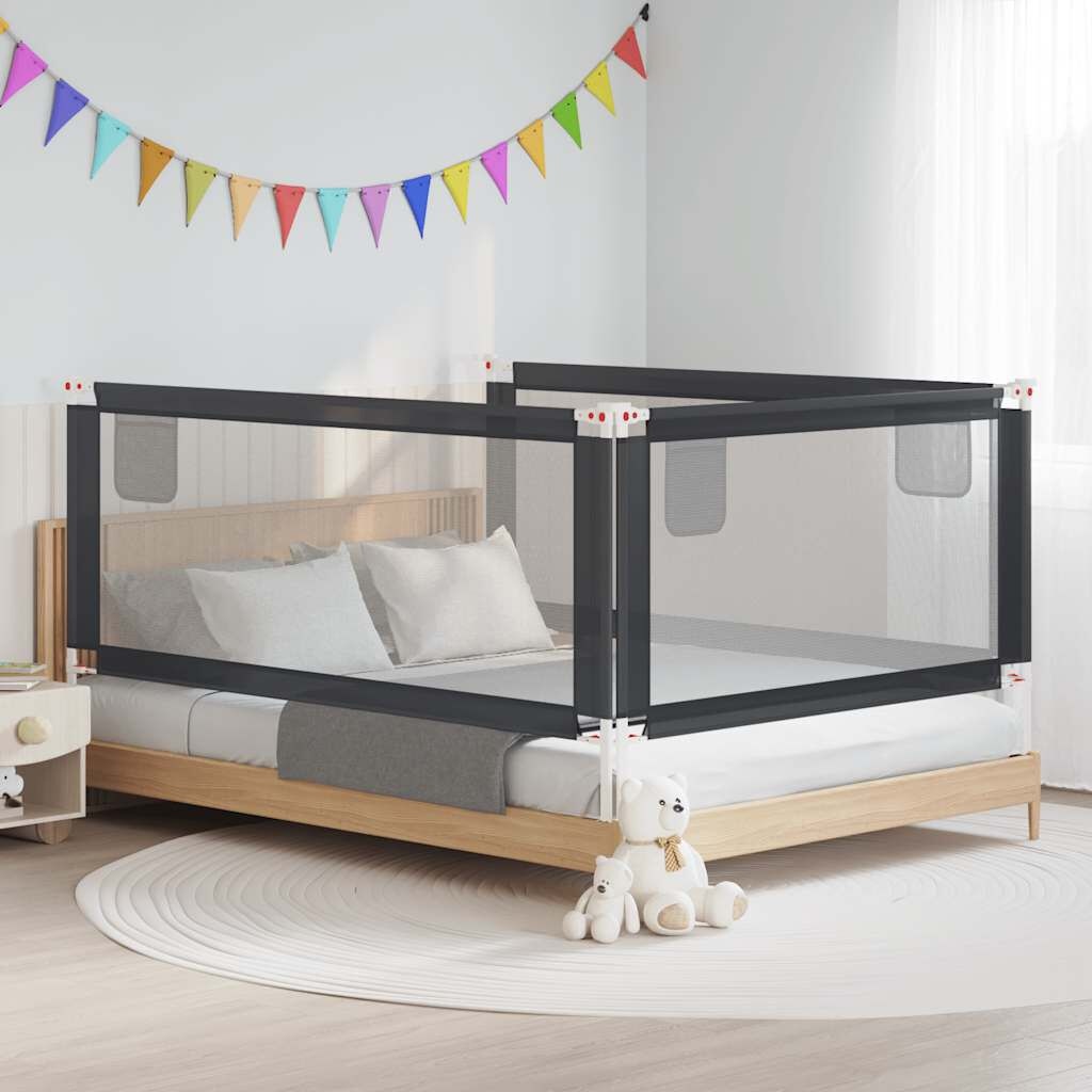 VidaXL Bedhekje Peuter 200x25cm Donkergrijs - 34% Korting