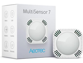 Multisensor 6-in-1: Beweging, Temperatuur, Licht, Vochtigheid, UV, Trilling - Z-Wave Plus 34% Korting