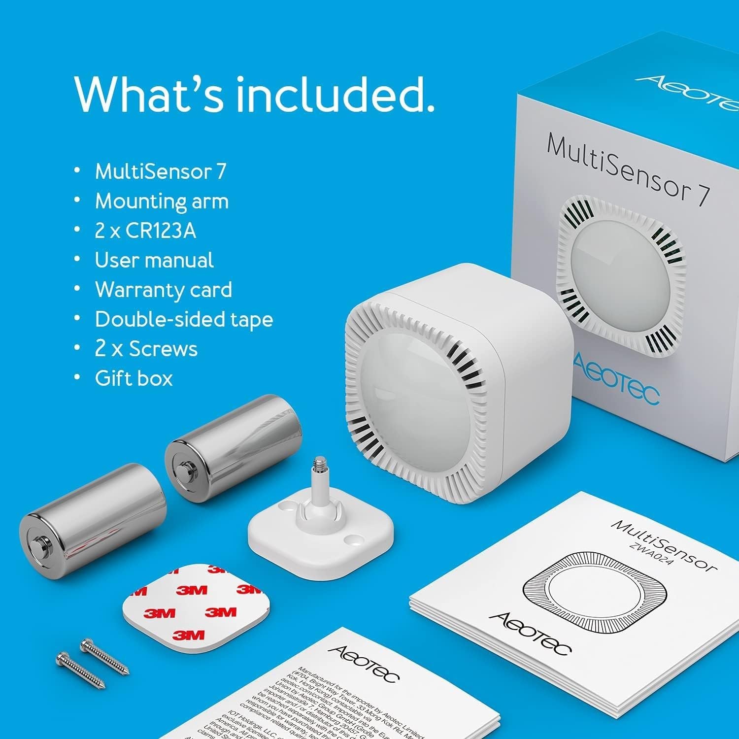Multisensor 6-in-1: Beweging, Temperatuur, Licht, Vochtigheid, UV, Trilling - Z-Wave Plus 34% Korting