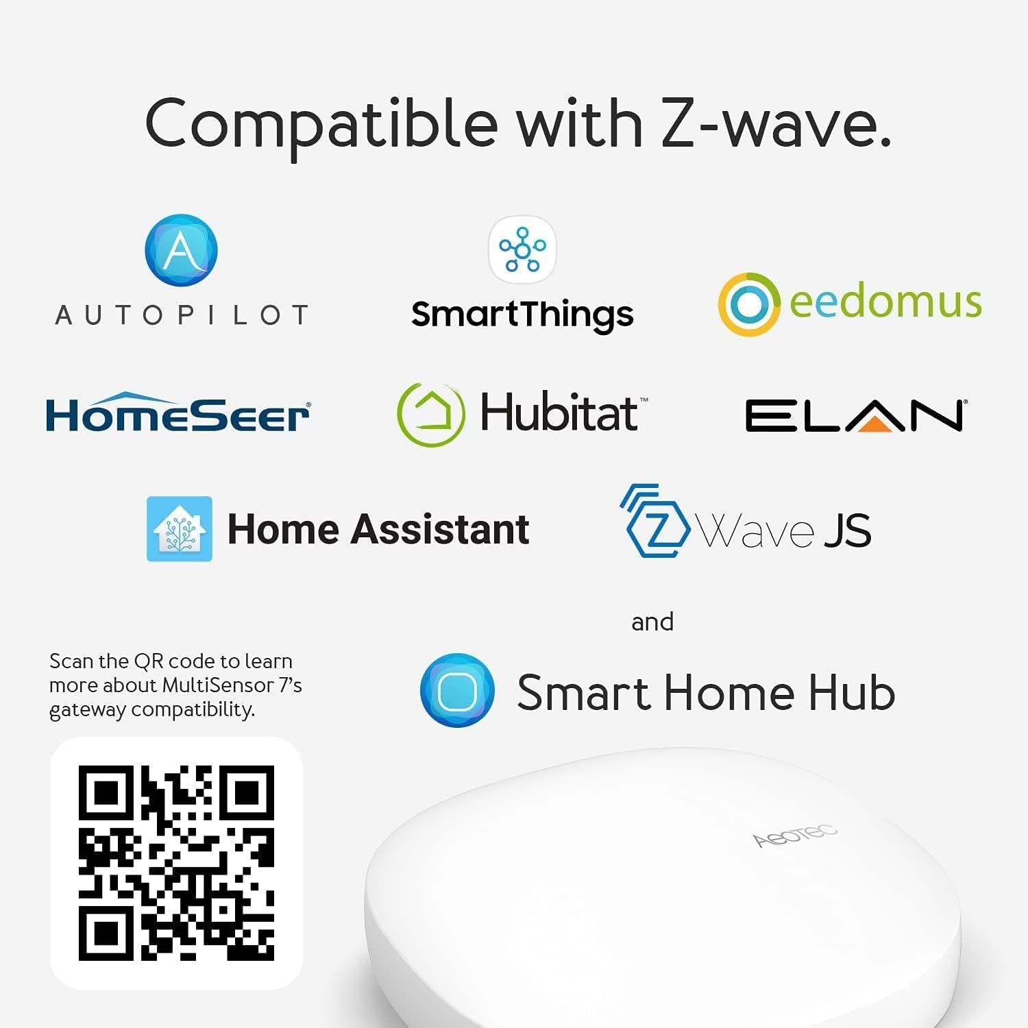 Multisensor 6-in-1: Beweging, Temperatuur, Licht, Vochtigheid, UV, Trilling - Z-Wave Plus 34% Korting