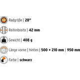 Spatbordenset SKS Speedrocker 28" 42mm banden - Nu met 34% korting!