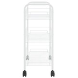 vidaXL Keukentrolley 3-laags Wit 46x26x64 cm IJzer - 33% Korting