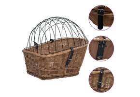 vidaXL Fietsmand Bagagedrager 55x31x36cm Natuurlijk Wilgenhout 34% Korting