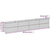 Verhoogde Plantenbak Cortenstaal 385x50x69 cm - 54% Korting