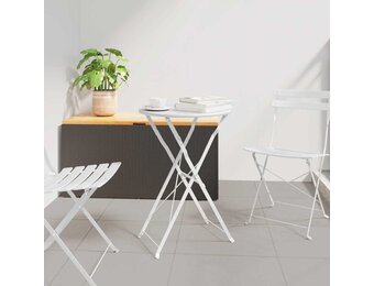 Bistrotafel Wit Ø50x71 cm Poedercoating Staal - 34% Korting