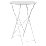 Bistrotafel Wit Ø50x71 cm Poedercoating Staal - 34% Korting