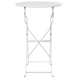 Bistrotafel Wit Ø50x71 cm Poedercoating Staal - 34% Korting