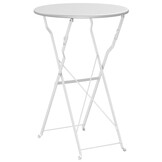 Bistrotafel Wit Ø50x71 cm Poedercoating Staal - 34% Korting