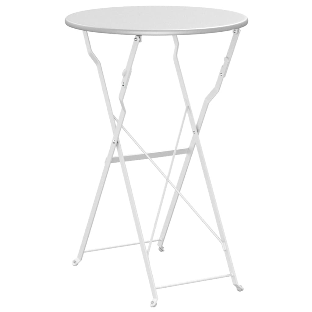 Bistrotafel Wit Ø50x71 cm Poedercoating Staal - 34% Korting