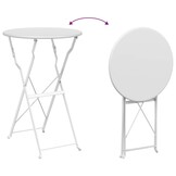 Bistrotafel Wit Ø50x71 cm Poedercoating Staal - 34% Korting