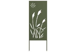 vidaXL Tuin Privacy Scherm Olijfgroen 50x140cm Koudgewalst Staal - 63% Korting