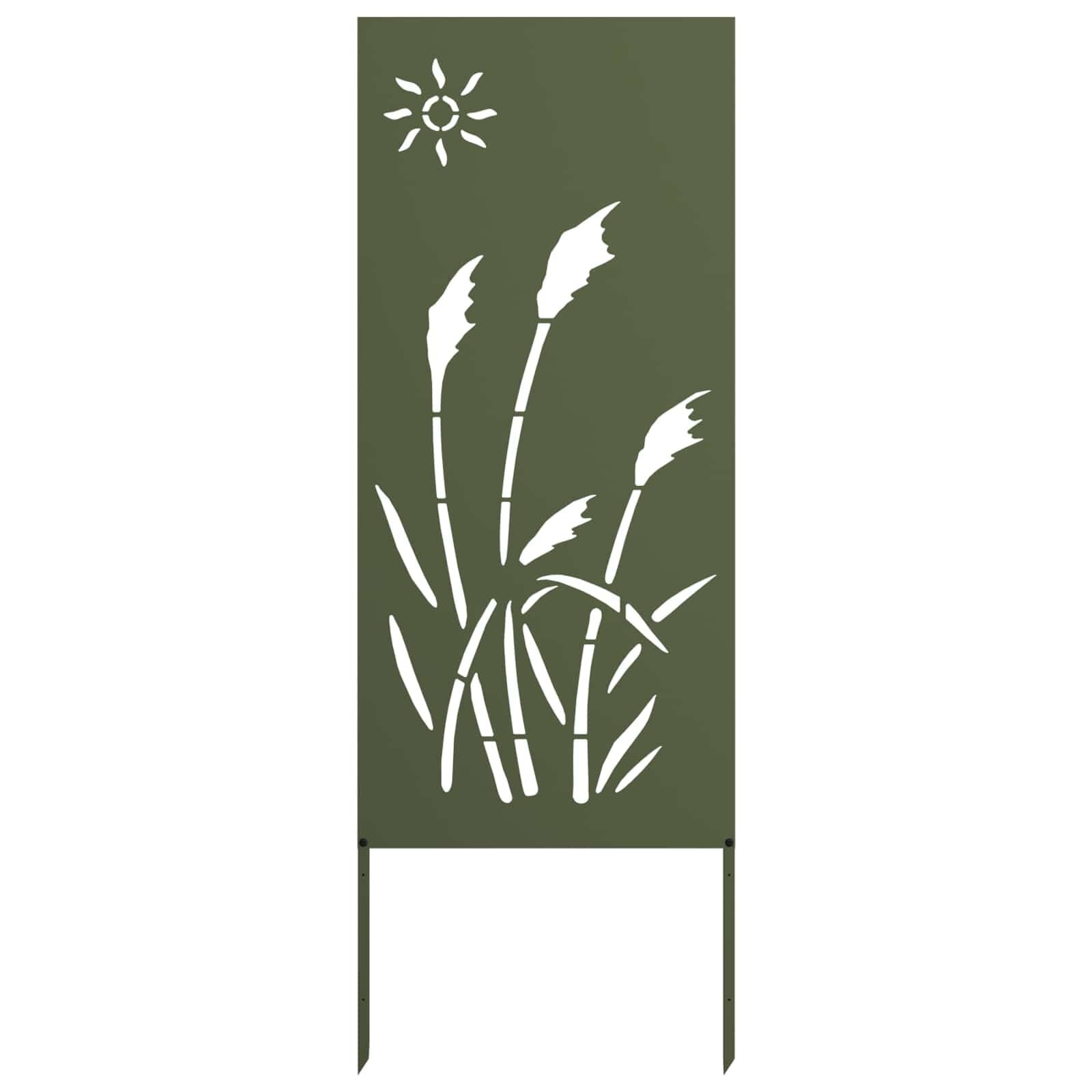 VidaXL Tuin Privacy Scherm Olijfgroen 50x140cm Staal - 59% Korting!