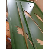 VidaXL Tuin Privacy Scherm Olijfgroen 50x140cm Staal - 59% Korting!
