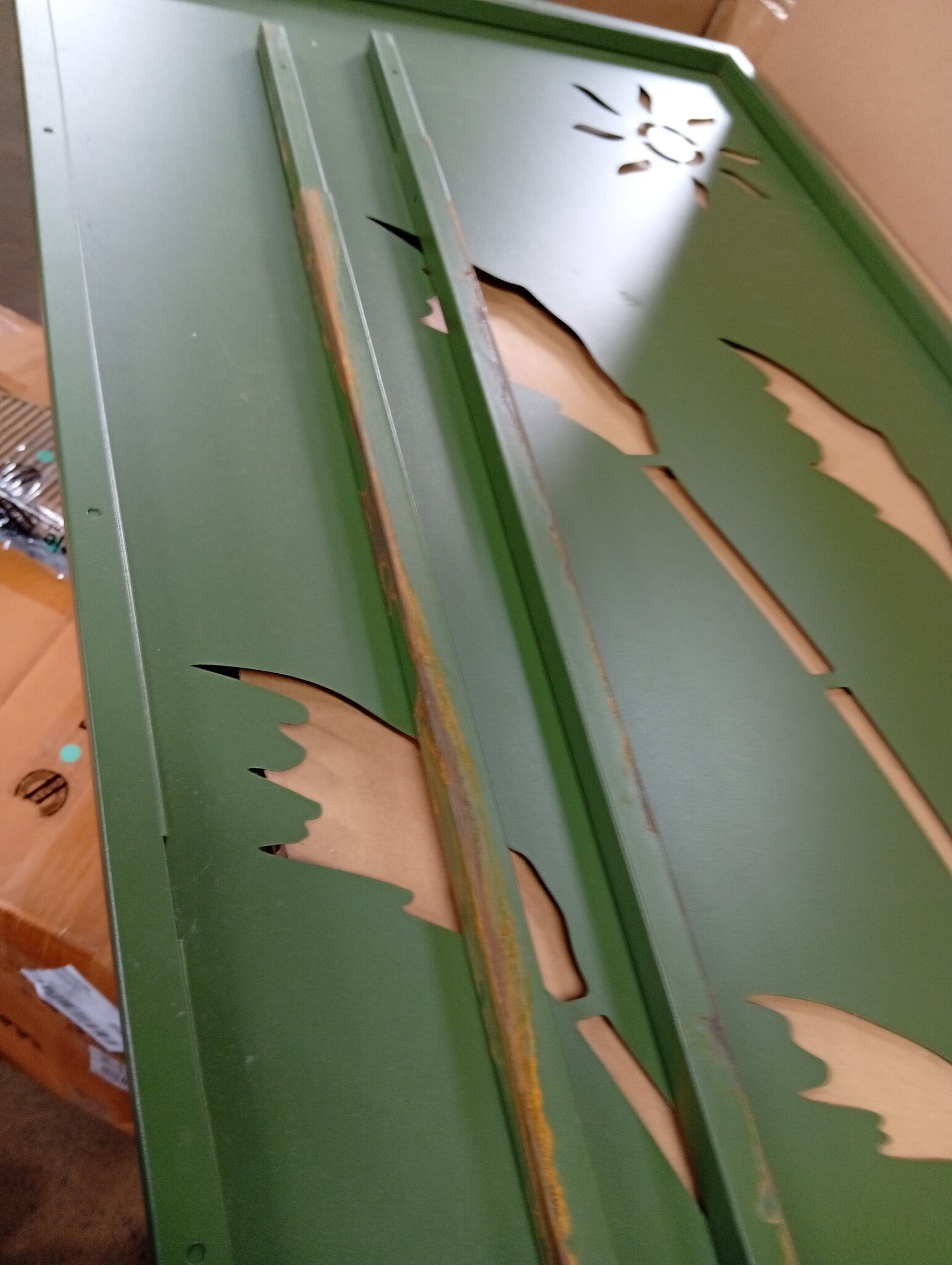 VidaXL Tuin Privacy Scherm Olijfgroen 50x140cm Staal - 59% Korting!