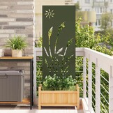 VidaXL Tuin Privacy Scherm Olijfgroen 50x140cm Staal - 59% Korting!