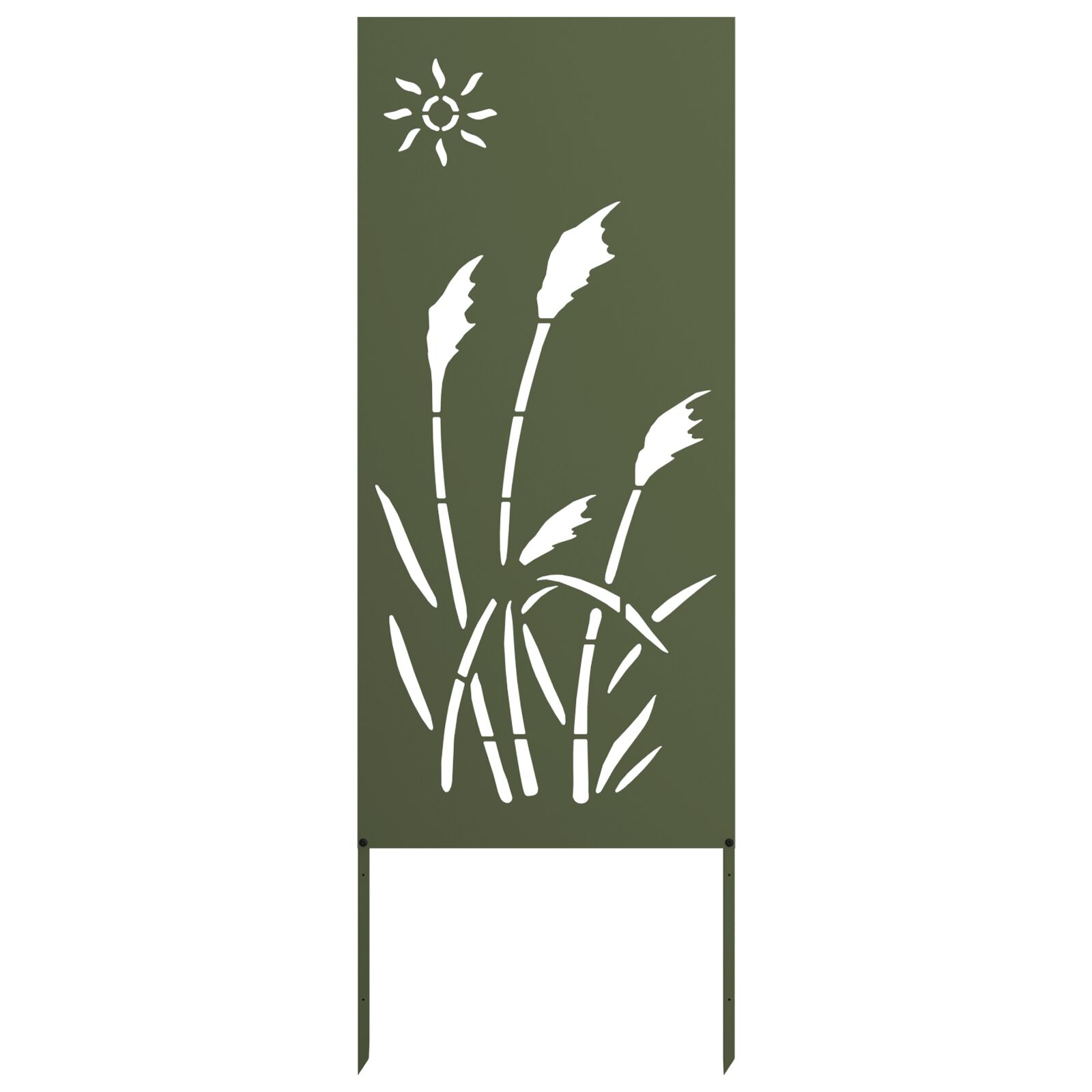 VidaXL Tuin Privacy Scherm Olijfgroen 50x140cm Staal - 59% Korting!