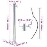 VidaXL Waterzuil RVS 80cm - 34% Korting