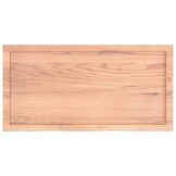 VidaXL Lichtbruin Houten Wastafelblad 100x50 cm - 35% Korting
