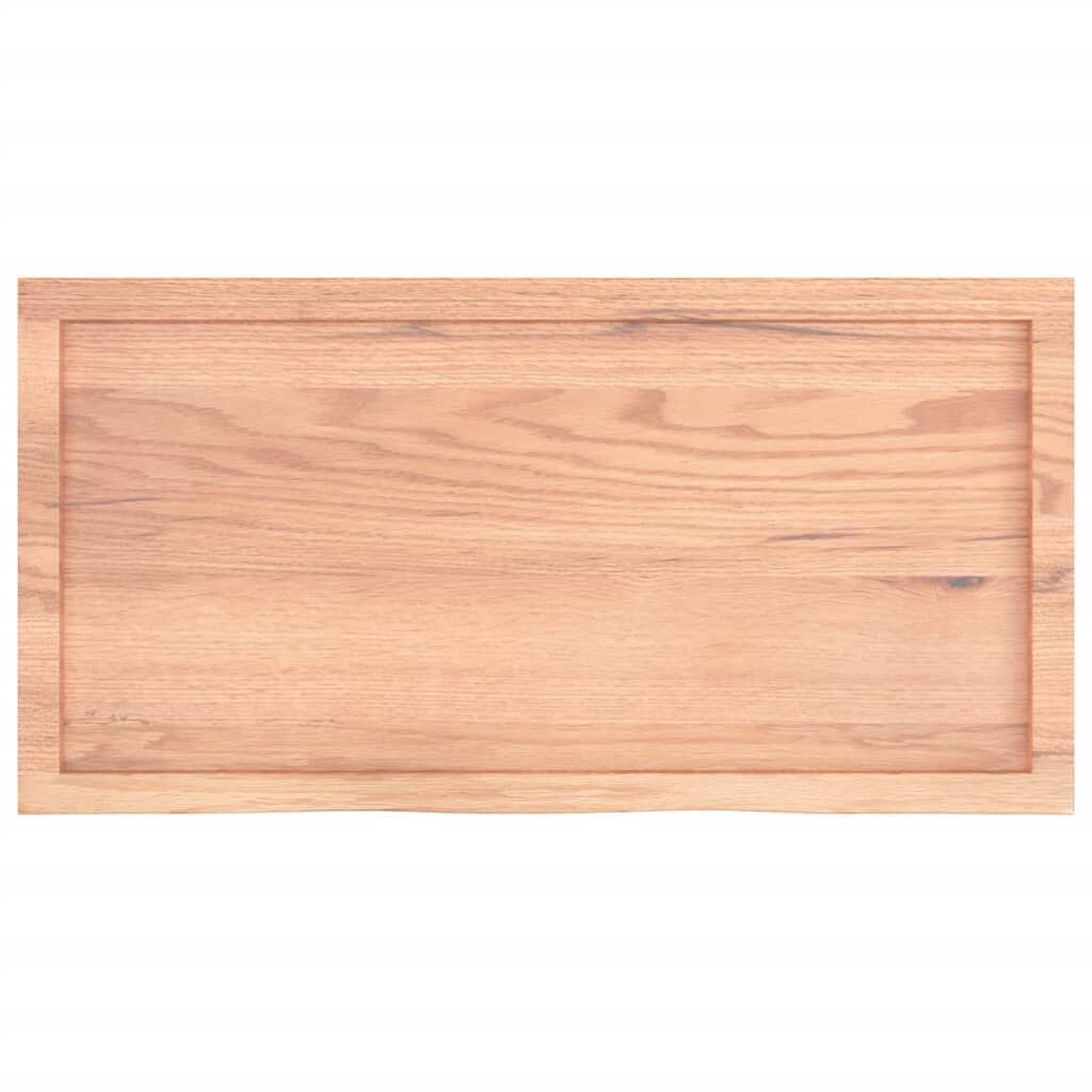 VidaXL Lichtbruin Houten Wastafelblad 100x50 cm - 35% Korting