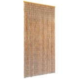 vidaXL Bamboe Vliegengordijn 90x220 cm - 34% Korting