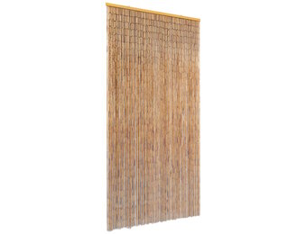 vidaXL Bamboe Vliegengordijn 90x220 cm - 34% Korting