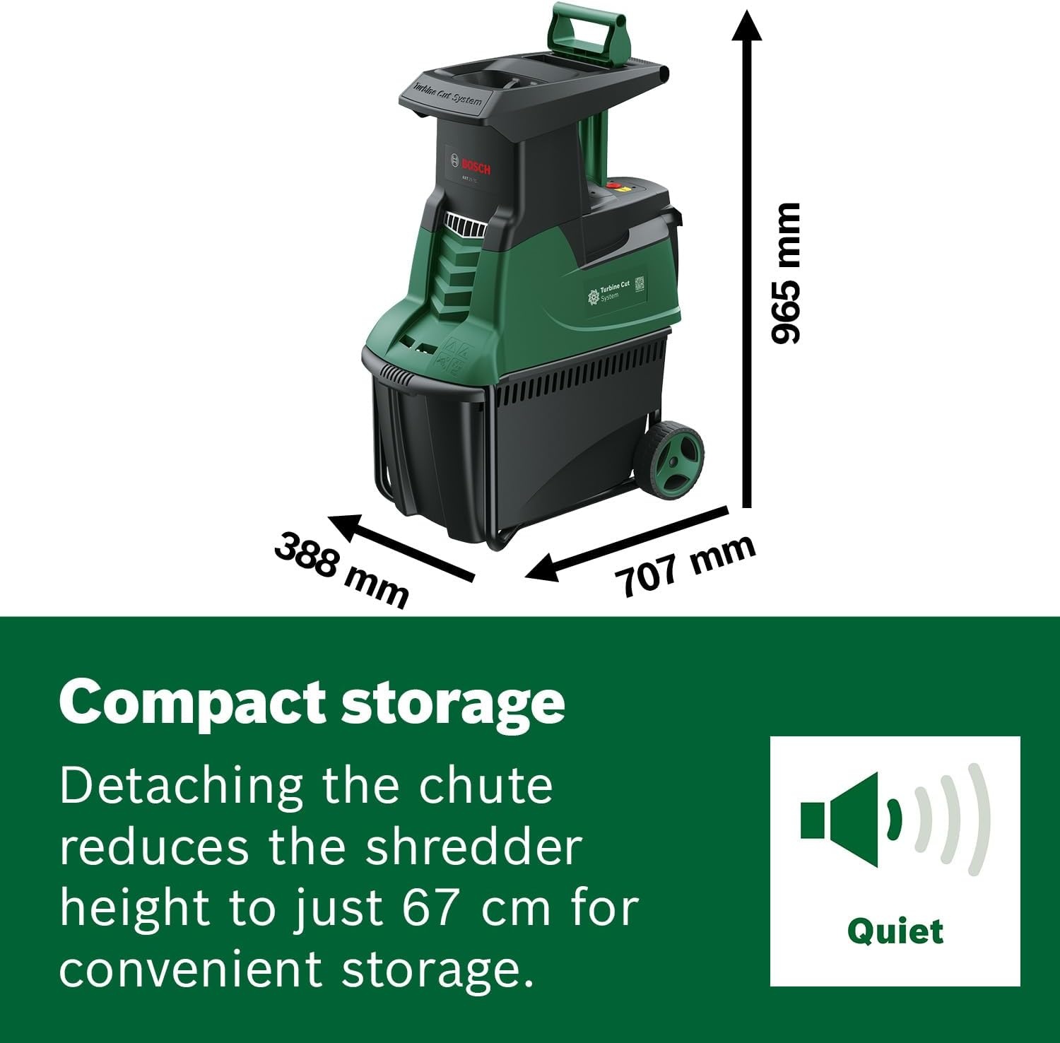 Bosch AXT 25 TC Hakselaar 2500W - Takken & Groenafval - 55% Korting