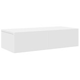vidaXL Wandschap met Lades 60x26,5x15 cm Bewerkt Hout Wit - 34% Korting