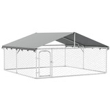 Hondenkennel met dak 300x300x150 cm - 35% Korting!