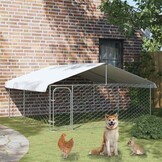 Hondenkennel met dak 300x300x150 cm - 35% Korting!