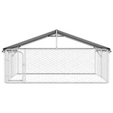 Hondenkennel met dak 300x300x150 cm - 35% Korting!