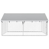 Hondenkennel met dak 300x300x150 cm - 35% Korting!