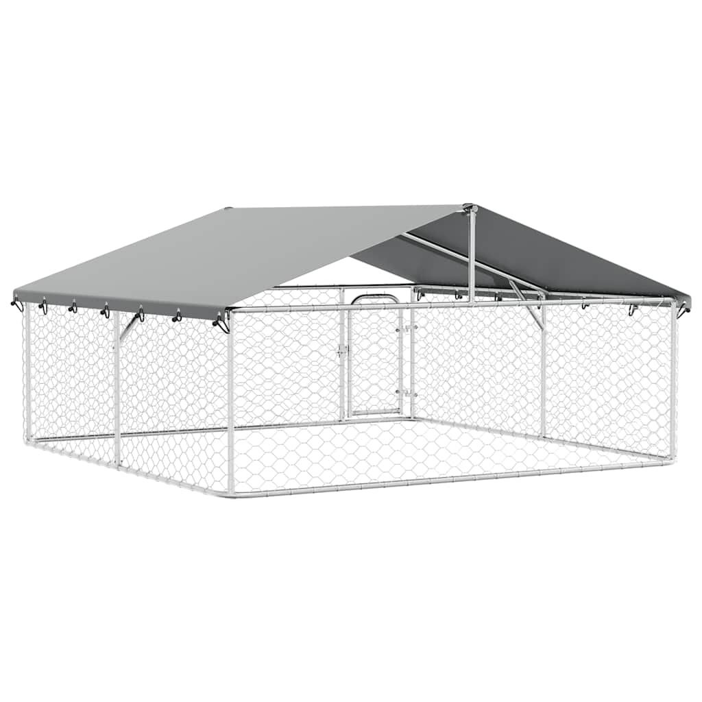 Hondenkennel met dak 300x300x150 cm - 35% Korting!