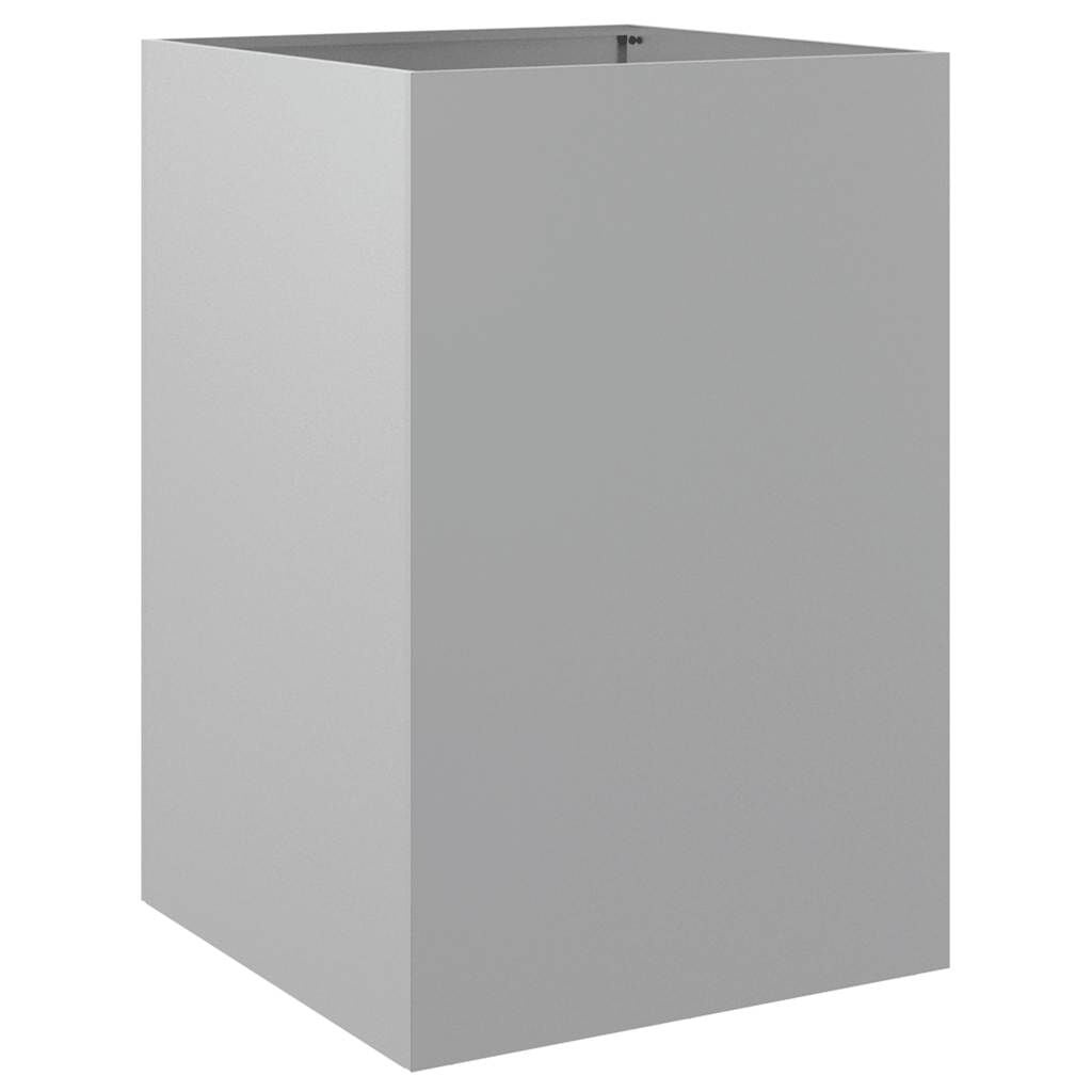 Plantenbak 52x48x75 cm Gegalvaniseerd Staal Zilver - 53% Korting