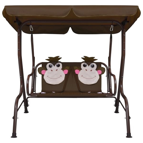 Kinderschommelbank Bruin 115x75x110 cm - 54% Korting