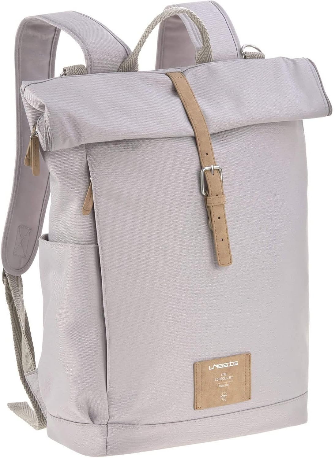 Luierrugzak Rolltop Curry - Gerecycled Polyester - 17,5-21,8L - 34% Korting